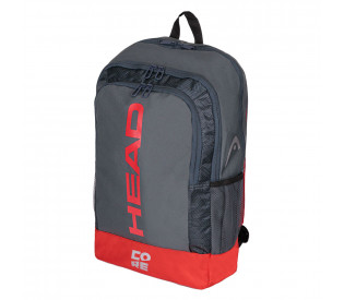 Рюкзак спортивный "HEAD CORE Backpack", с карманом под 1 теннисную ракетку, чёрно-красный